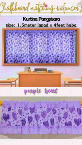 blackboard Curtain for Classroom Standard Size with Valancer