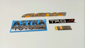 Logo Emblem Bagasi Tulisan Agya Komplit Original