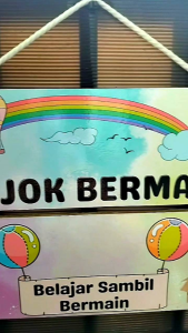 TATSBITA Pajangan Hiasan Dinding & Dekorasi Wall Decor Pojok Bermain Untuk Rumah/sekolah PAUD/TK Susun 2 Tingkat