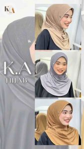 ฮิญาบสวมสำเร็จรุ่นผ้าอัดลายในตัว ขนาดไซส์ M ( ลายที่ 2 )