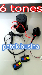 patok busina 6 tones 6 button switch operated in 12 volts to 24 volts