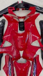 ชุดสีเวฟ 125i บังลม สีแดง263ตัดดำ งานARM