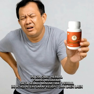 kapsul herbal atasi saraf kejepit nyeri linu rematik - 100% ORIGINAL