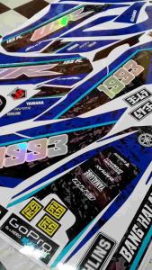Decal YAMAHA WR 155R Full Body Biru Tajam Super Glossy Keren