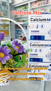 Calcium Mix bổ sung canxi  magie  vitamin D3  hỗ trợ xương răng chắc khỏe