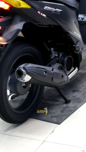 (REAL PICT) knalpot copy CMS end Muffler basss adem untuk beat Scoopy Genio Vario Mio Fino dll