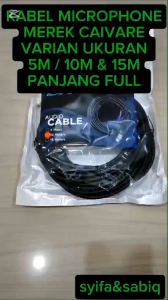 KABEL MIC KABEL MICROPHONE 5M10M15MHITAM CAIVARE