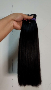 (19)💕ผมแท้คุณภาพสูง💕ย้อมยืดฟอกดัดสระไดร์หนีบได้หมดค่ะ #💓ไซร์19"/มัดละ100ช่อกิ้ฟปกติราคา800฿💓ยาวสายวัด35เซน