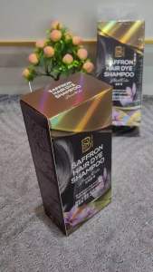 [Mẫu Mới_Chính Hãng Tây Á] Dầu gội phủ bạc saffron tây á chai 500ml. Thuốc nhuộm tóc nhuỵ hoa nghệ tây Bcosmetics màu đen và nâu đen.