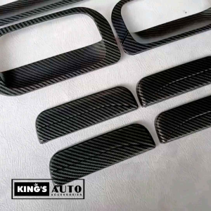 Paket Tutup Cover Handle & Outer Tank Cover Pengaman Pintu Xenia 2004 - 2011 Carbon Glossy
