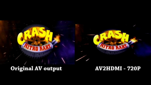 AV TO HDMI ถ่ายทอดสำหรับเทรดต่อทีวีรุ่นใหม่ที่ไม่มีช่องต่อAV พร้อมส่งออก