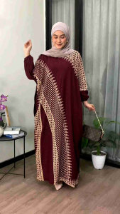 Kaftan Motif Madinah Rayon Tebal Jumbo Ld 180 cm