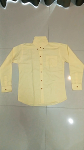 เสื้อเชิ้ตคอปก ผู้ชายแขนยาว สีฟ้ายีนส์ มี25สีให้เลือก ผ้าอ๊อกฟอร์ด