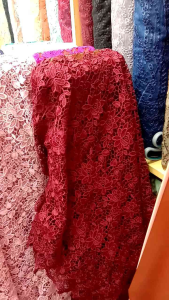 Bahan kain tille prada/oki/tille oki bordiran tebal