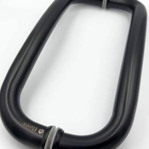 มือจับสแตนเลส Hoya ดำ Stainless Steel มือจับโค้งสแตนเลส มือจับประตูกระจก มือจับประตู สแตนเลส แสตนแลส มือจับแสตนเลส มือจับ บานสวิง ประตู Aluware AW176