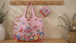 Foldable Reusable Shopping Bag | Large Capacity Eco Tote Bag | Lightweight Waterproof Grocery Bag | Portable Pocket Foldable Bag