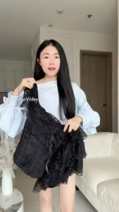 Sét Áo Gấm Trễ Vai REN +chân Váy lưới dáng dài sang chảng Nữ Top Thảo cherry stroe