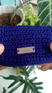 dompet kartu rajut cantik