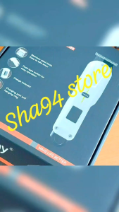 Geemy Gm-6136 | Cordless Rechargeable Led Display Hair Clipper Heavy Duty For Hair And Beard Cut (White) Trimmer