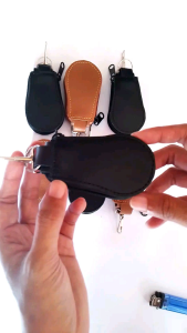 Gantungan Kunci Kulit Sapi Tebal Model Oval Terbaru