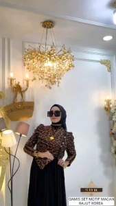 READY GAMIS SET SHR//GAMIS SET LEOPAR SHR//BISA COD