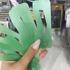 Khuôn kẻ vẽ lông mày 7 dáng màu xanh Chuẩn phun xăm hổ trợ nhuộm chân mày pmu