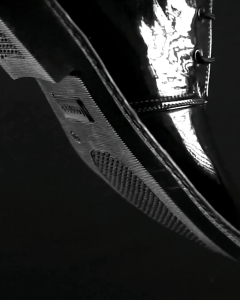 Caanggo Sepatu PDH formal Dinas pria pantofel Oxford full black kilap