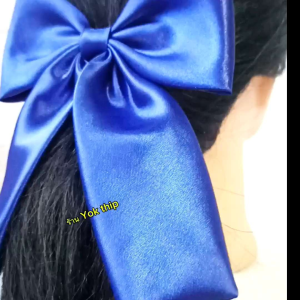 โบว์แฟชั่น ผ้าซาติน กิ๊บติดผม กิ๊บปากเป็ด ผ้าสวย มันเงาทเบาสบาย ใส่ดี มีหลายสี