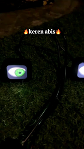 Devil Eye Modified Fog Light Animasi Mata 12 Volt 24 Volt untuk Motor dengan Animasi Mata Bergerak dan Kabel Include Tampilan Menarik dan Unik - Car