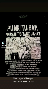 kaos lengan panjang PUNK ITU BAIK