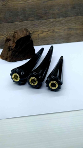 Pipa Once Tanduk Kerbau Hitam Motif Blimbing Premium A94