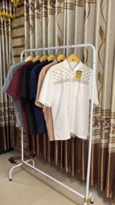 Baju Koko Bordir Lengan Pendek Terbaru Baju Muslim Pria Anak Remaja Dewasa Motif Bordir Jasuke