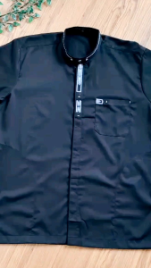 (BISA COD) Koko Jumbo Pria Dewasa Big Size XL XXL XXXL Terbaru Termurah Lengan Pendek Bordir HISYAM