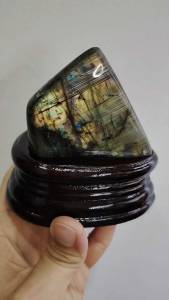 Natural Madagascar High Grade Labradorite Crystal Ornament PLB19