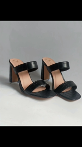 Dép quai ngang mũi vuông gót thô ảnh thật giá xưởng ND275