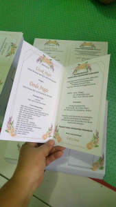 (per 100 pcs) Undangan nikah nikahan bagus murah simple unik proses cepat