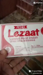 Sambel pecel \\\"Lezaat\\\" 700 gram asli Blitar Jawa Timur