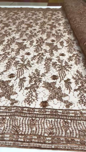 Tulle bordir Full payet pinggiran sabto