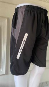 Celana Pendek Resleting Harian Olahraga Abu Hitam Pria Wanita Awet Adem