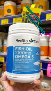 (Đủ bill) Viên Bs Omega 3 Healthy Care Fish Oil 1000mg Omega 3 - 400 viên