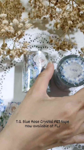 Fairy Lights Journal - READY STOCK/ T.G. Blue Rose Crystal PET tape