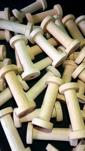 Isi 5 pcs ukuran 7×3 cm spoll pita / Gulungan kayu/ Gulungan pita / Dekorasi weding Keepsake