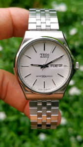 Đồng Hồ Si Nhật Nam * VEGA - QUARTZ - Size 35.5 mm - Size Dây 19.5 cm - Chống nước 100 mét @ N.59