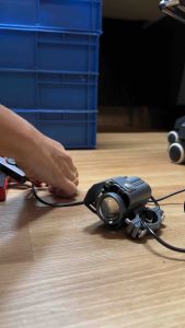 Motorcycle LED Headlight Sport light High/Low White Yellow sport light