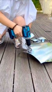 Đầu cắt tôn gắn máy khoan - bộ chuyển đổi máy khoan thành máy cắt tôn tiện lợi