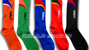 Kaos Kaki Bola Panjang Dewasa Motif Tanduk 6 & 12 Pasang