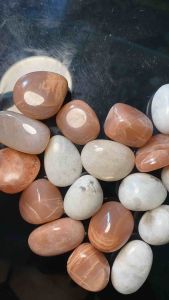 [NATURAL STONE] Bi Sunstone - Palm Peach Moonstone - Tumbled Peach Sunmoon - Đá thiên nhiên mài bóng trang trí thanh tẩy