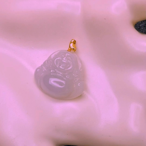 purple Buddha jadeite满紫佛公18k电镀