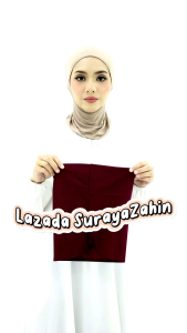 [Berdagu] Size XL Berdagu Moscrepe + Free Inner Black And White Edition \ Tudung Sarung Syria Moscrepe Berdagu