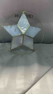 Capiz Star 5 Christmas Tree Ornaments decoration sold per piece